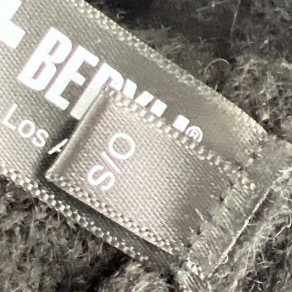 BERYLL Hooded Cardigan 100% Cashmere Black Sz O/S EUC - Picture 5 of 5